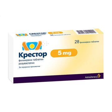 Крестор 5 мг х 28 таблетки AstraZeneca