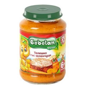 Bebelan Телешко със зеленчуци 6М+ 190 г