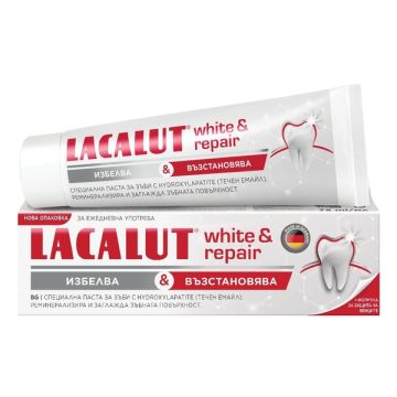 Lacalut White and Repair паста за зъби избелваща и възстановяваща 75 мл
