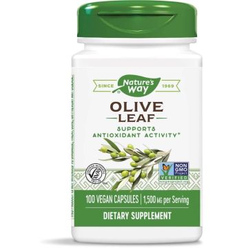 Nature's Way Olive Leaf Лист от маслина за поддържане на доброто здраве на имунната и сърдечно-съдовата система 500 мг х100 V капсули