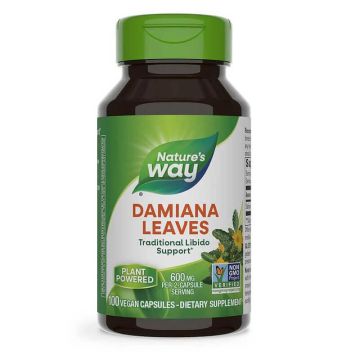 Nature's Way Damiana Leaves Лист от Дамиана за поддържане на сексуалното желание 400 мг х 100 капсули