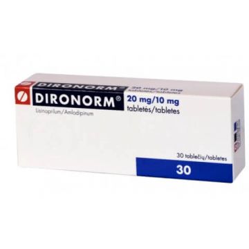 Диронорм 20 мг/5 мг х 30 таблетки Gedeon