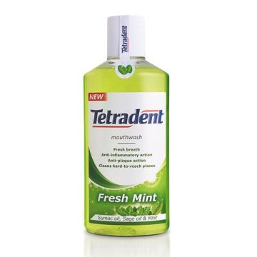 Tetradent Fresh Mint Вода за уста за свеж дъх 250 мл