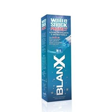 Blanx White Shock & Protect Избелваща паста за зъби с антибактериално действие 50 мл