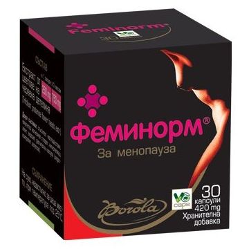 Borola Feminorm Феминорм за менопауза 420 мг х30 капсули