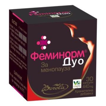 Borola Feminorm Duo Феминорм дуо за менопауза 440 мг х30 V капсули