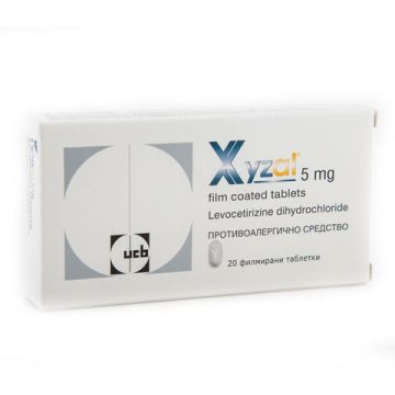 Ксизал при алергии 5 мг х20 таблетки UCB