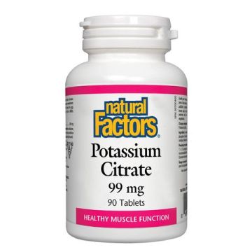 Natural Factors Potassium Citrate Калий 99 мг х 90 таблетки