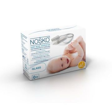 Nosko Стъклен аспиратор за нос за прахосмукачка 0+  