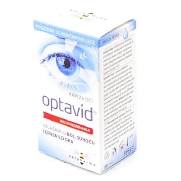 Optavid Капки за зачервени и сухи очи 10 мл Apipharma 