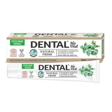 Dental BioVital Natural Fresh Паста за зъби за свеж дъх с мента 75 мл