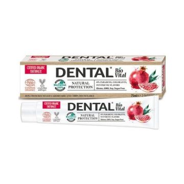 Dental BioVital Natural Protection Натурална паста за зъби с нар 75 мл