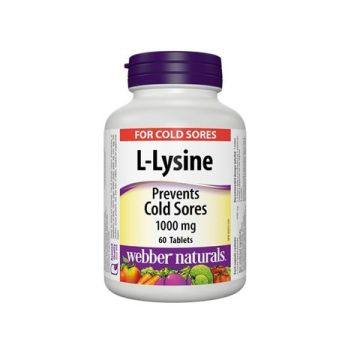 Webber Naturals L-Lysine Л-Лизин 1000 мг х 60 таблетки 