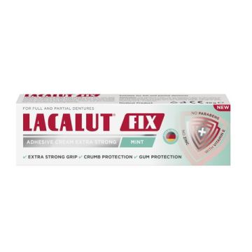 Lacalut Fix Mint Фиксиращ крем за зъбни протези с ментов вкус 40 гр