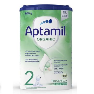  Aptamil Organic 2 Био преходно мляко за кърмачета 6-12M 800 гр