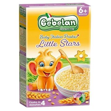 Bebelan Baby Italian Pasta паста за деца звездички 6М+ 350 гр