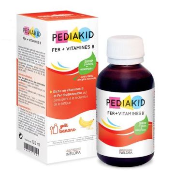 Pediakid Fer + Vitamines B Сироп за деца с желязо и витамини B 125 мл