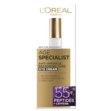L’Oreal Age Specialist 55+ Околоочен крем против стареене 15 мл