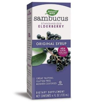 Nature's Way Sambucus Original syrup Сироп с черен бъз за силен имунитет 120 мл 
