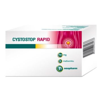 Cystostop Rapid Цистостоп Рапид при парене и болезнено уриниране 1100 мг х30 таблетки Neopharm