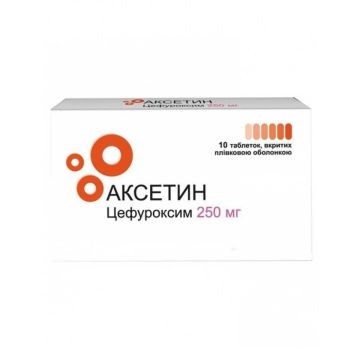Аксетин 250 мг х 10 таблетки Medochemie