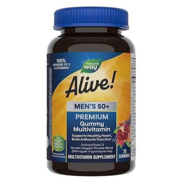 Nature's Way Alive Men's 50+ Алайв мултивитамини за мъже 50+ 200 мг х75 желирани таблетки