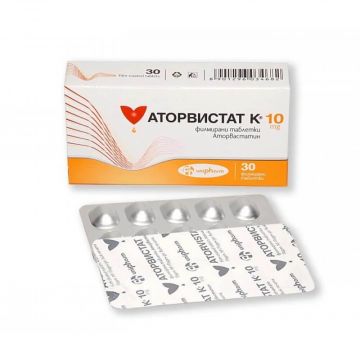 Аторвистат К 10 мг х 30 таблетки Unipharm