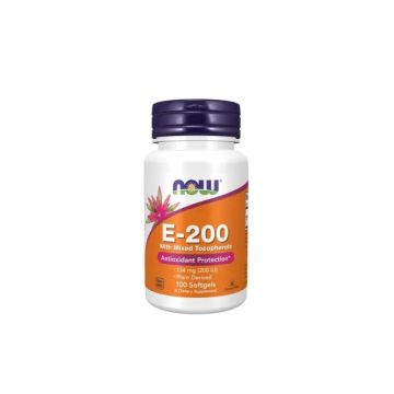 Now Foods Natural E-200 Натурален витамин Е 200 IU х 100 дражета