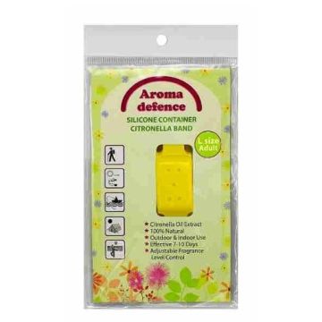 Aroma Defence Силиконова гривна против насекоми с контейнер за деца размер S и за възрастни размер L