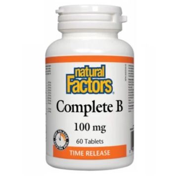 Natural Factors Complete B Витамин В Комплекс 100 мг 60 таблетки