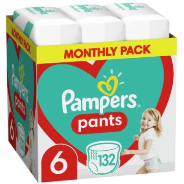 Пелени-гащички Pampers Pants Monthly Pack Размер 6 S 132 бр Procter & Gamble