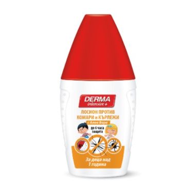Derma Intensive+ Лосион против комари и кърлежи с Алое Вера за деца 50 мл Rubella