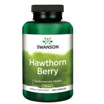 Swanson Hawthorn Berries Глог За здраво сърце 565 мг х250 капсули