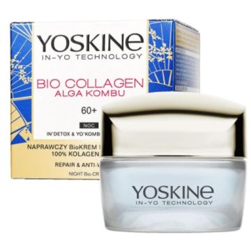 Yoskine Bio-Collagen Нощен крем против бръчки 60+ 50 мл