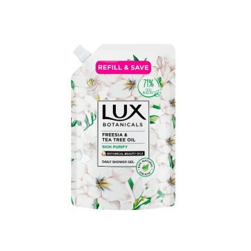  Lux Botanicals Душ гел с фрезия и чаено дърво - пълнител 500 мл