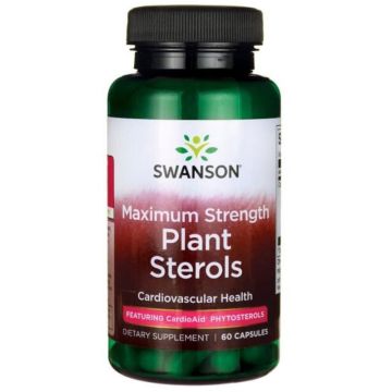 Swanson Plant Sterols Максимално Силни Растителни Стероли за борба с холестерола х60 капсули