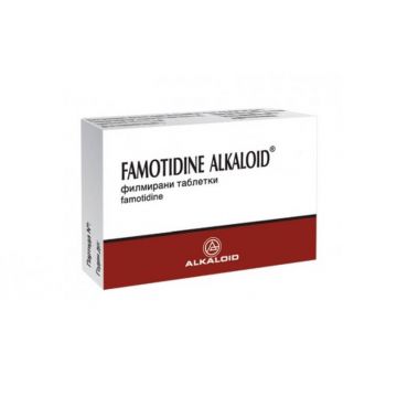 Фамотидин 40 мг х 10 таблетки Alkaloid