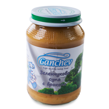 Ganchev Зеленчукова супа с броколи 8М+ 190 гр