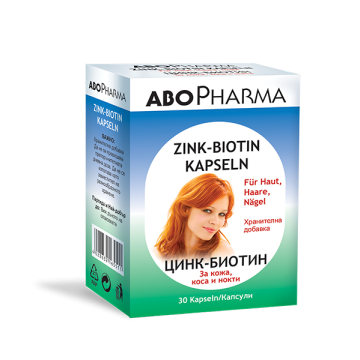 AboPharma Цинк-Биотин 30 капсули