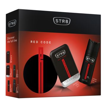 STR8 Red Code Лосион за след бръснене 50 мл + STR8 Red Code Дезодорант спрей за мъже 150 мл Комплект
