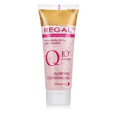 Regal Q10+ Minerals Почистващ измивен гел за лице за суха и чувствителна кожа 100 мл