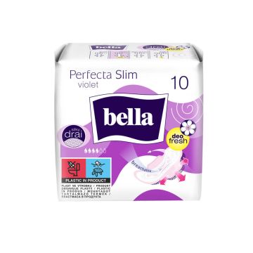 Bella Perfecta Slim Violet Deo Fresh Ултра тънки дамски превръзки с крилца х 10 бр