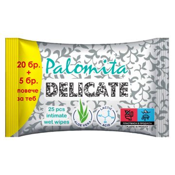 Palomita Delicate Интимни мокри кърпи 20 бр