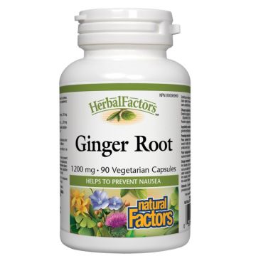 Natural Factors Ginger Root Джинджифил корен за силен имунитет и за храносмилателната система 1200 мг х 90 капсули