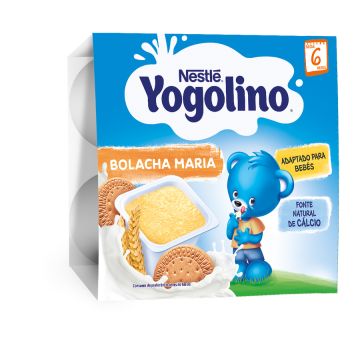 Nestlé YOGOLINO Бисквита млечен десерт, от 6-ия месец, 100 g 4 броя в опаковка