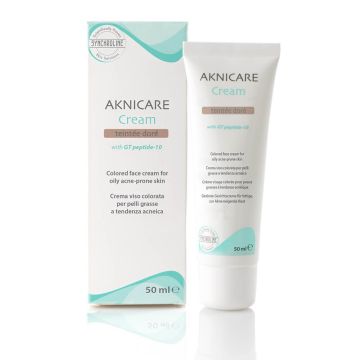 Synchroline Aknicare Tientee dore Крем за лице за акнеична кожа оцветен 50 мл