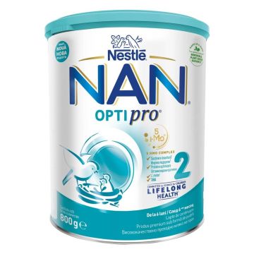 Nestle NAN Optipro 2 HM-O Преходно мляко за бебета 6-12М 800 г