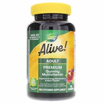 Nature's Way Alive Multi-Vitamin Алайв мултивитамини за възрастни 90 желирани таблетки