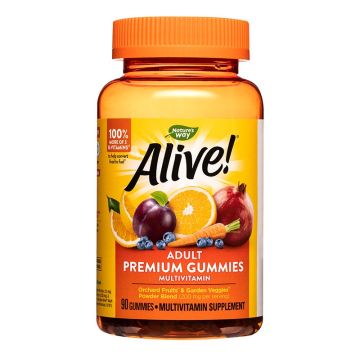 Nature's Way Alive Multi-Vitamin Алайв мултивитамини за възрастни 90 желирани таблетки