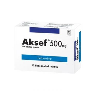 Аксеф 500 мг х 10 таблетки Nobel Pharma